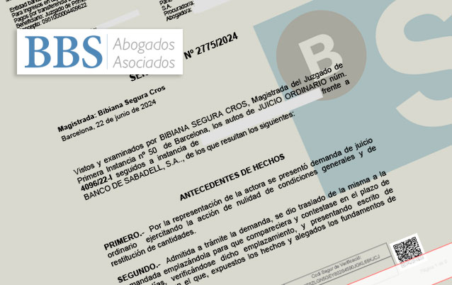 Banco de Sabadell condenado por cláusula suelo de un extrabajador